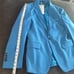 Men’s Blue Slim Fit Suit Jacket Blazer One Button Notched Lapel Size 30 NEW