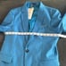 Men’s Blue Slim Fit Suit Jacket Blazer One Button Notched Lapel Size 30 NEW