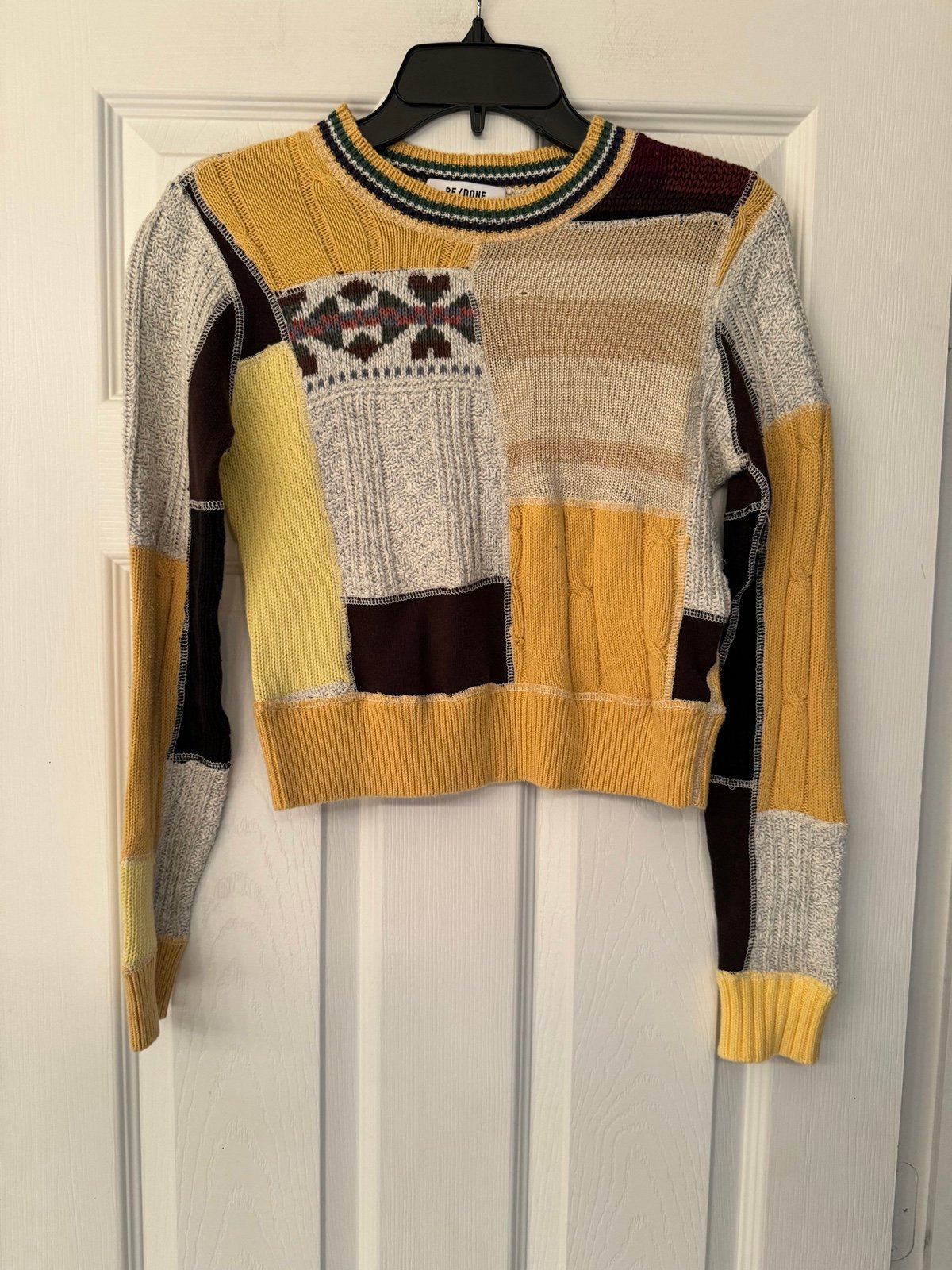 Re/Done Assorted 60’s Upcycled Shrunken Sweater