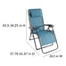 Zero Gravity Locking Outdoor Patio Recliner Lounge Chair
