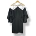 NEW Alexia Admor Statement Flutter-sleeve Cold Shoulder Dress in Black Size 4