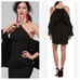 NEW Alexia Admor Statement Flutter-sleeve Cold Shoulder Dress in Black Size 4