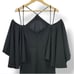 NEW Alexia Admor Statement Flutter-sleeve Cold Shoulder Dress in Black Size 4