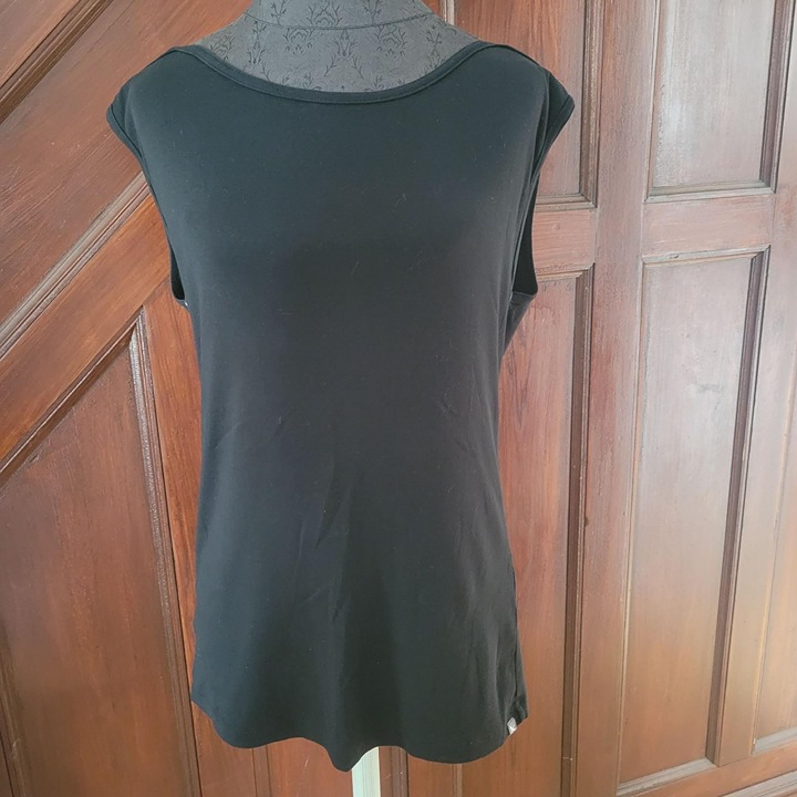 Sleeveless Black Eddie Bauer Womens Tank Top L