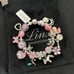 Linx Snake Chain Bracelet with French Bulldog Frenchie Themed Charms