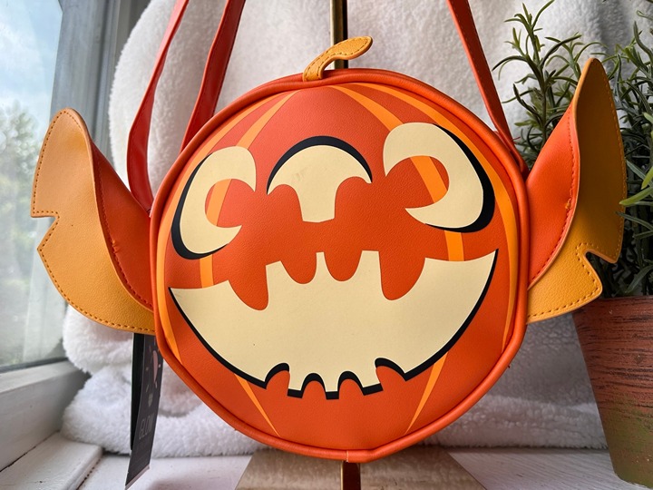 Disney X Bioworld Lilo And Stitch Pumpkin Jack O Lantern Crossbody Bag NWT