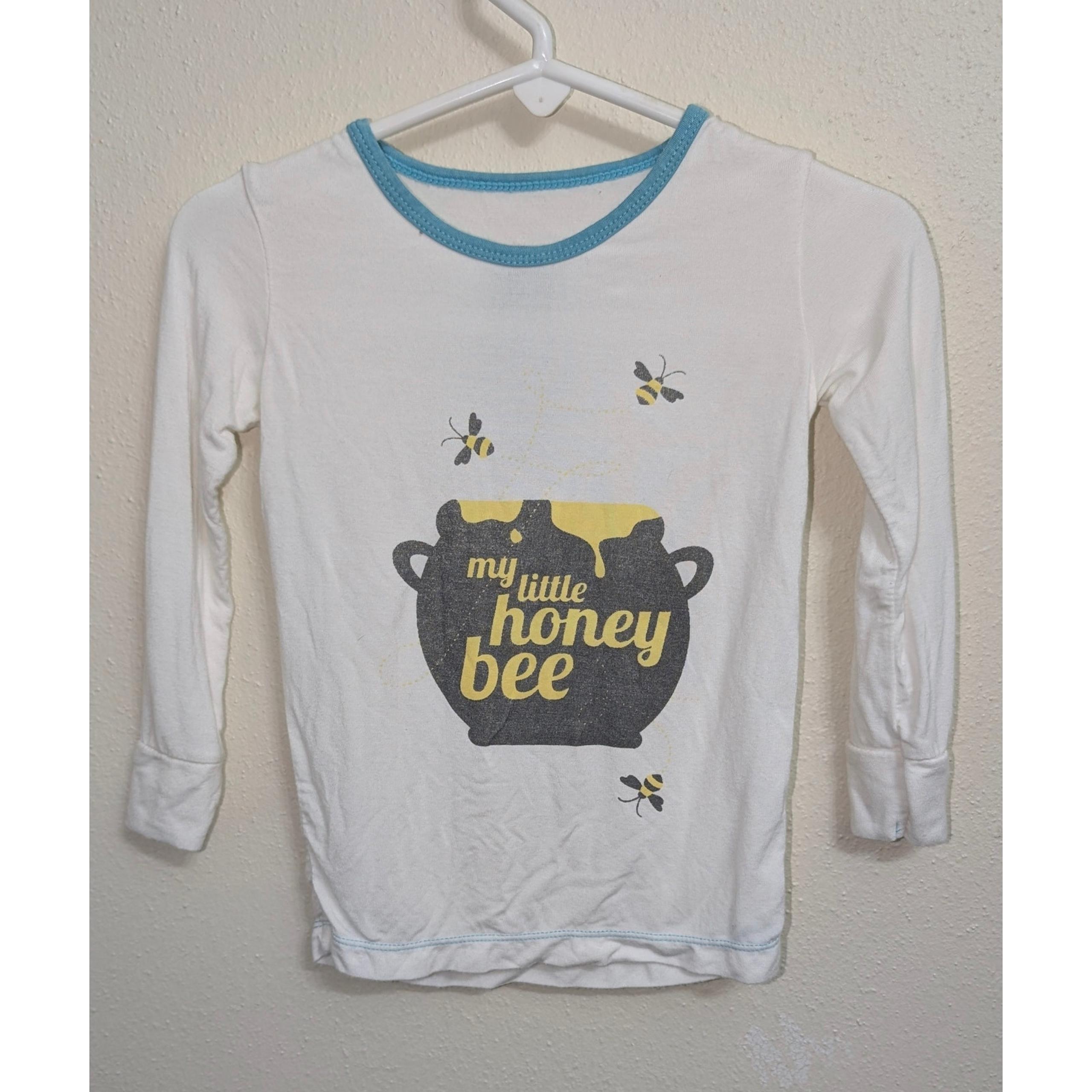 Kickee Pants Bamboo My Little Honey Bee Long Sleeve Pajama Top Unisex size 3T