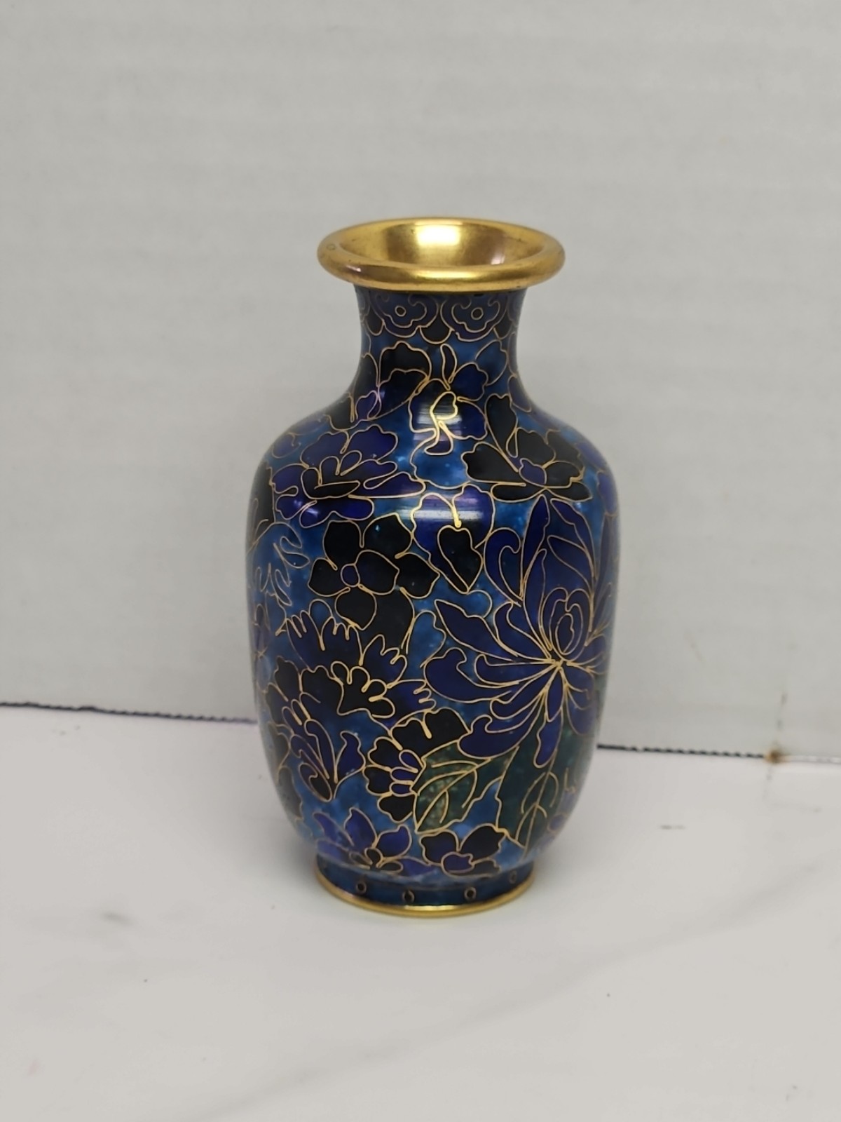 Vintage Blue Cloisonne