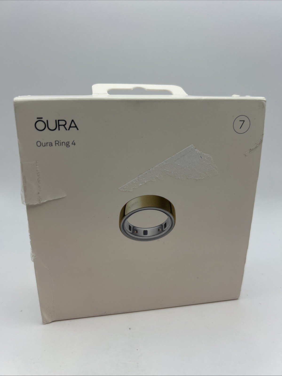 OURA Ring Gen 4 - GOLD - Size 7 - Complete in Box - Fast Shipping - Minor Wear