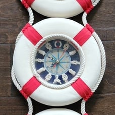 Nautical Welcome Aboard Lifesaver 3 Rings foam 26Lx 9in Beach
