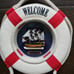 Nautical Welcome Aboard Lifesaver 3 Rings foam 26Lx 9in Beach