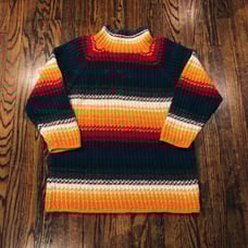 Crazy Vintage 90's Knit Rainbow Sweater