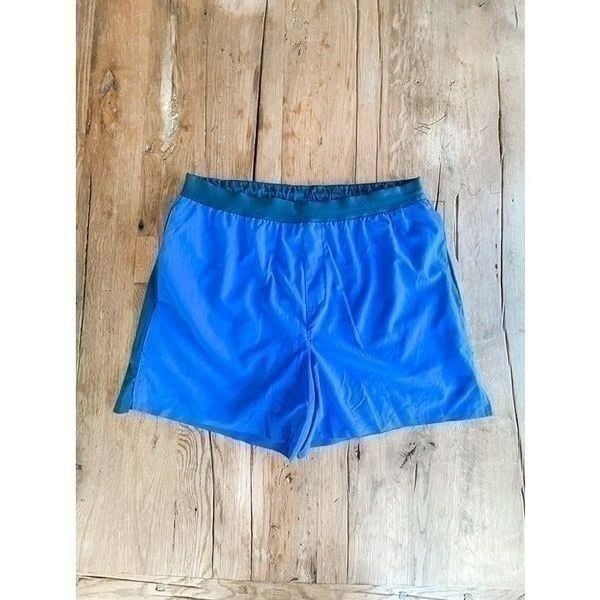 Peloton Men Blue Navy Lined Shorts, Size Large