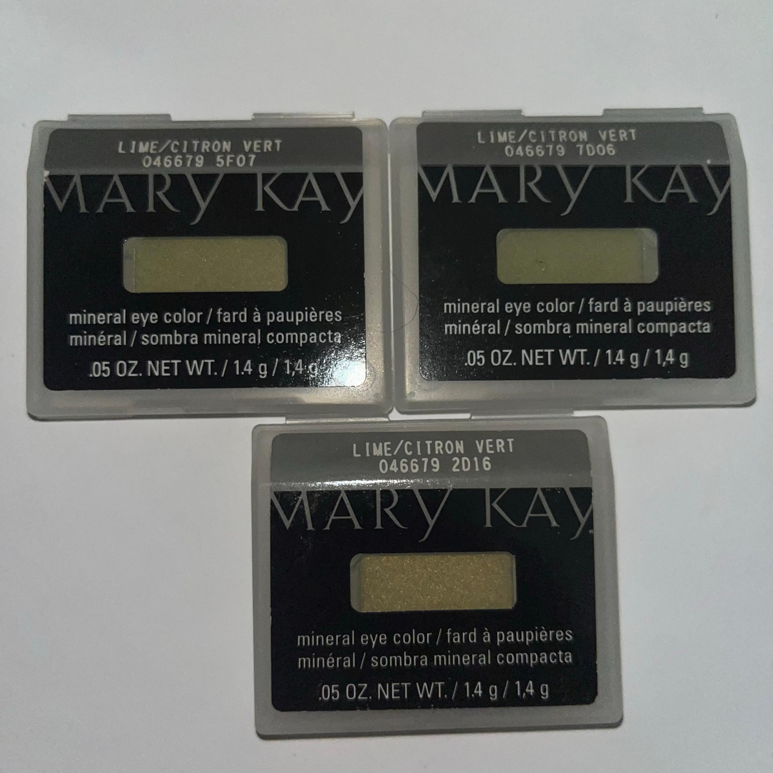 Mary Kay Lot of 3 LIME Mineral Eye Color Shadows