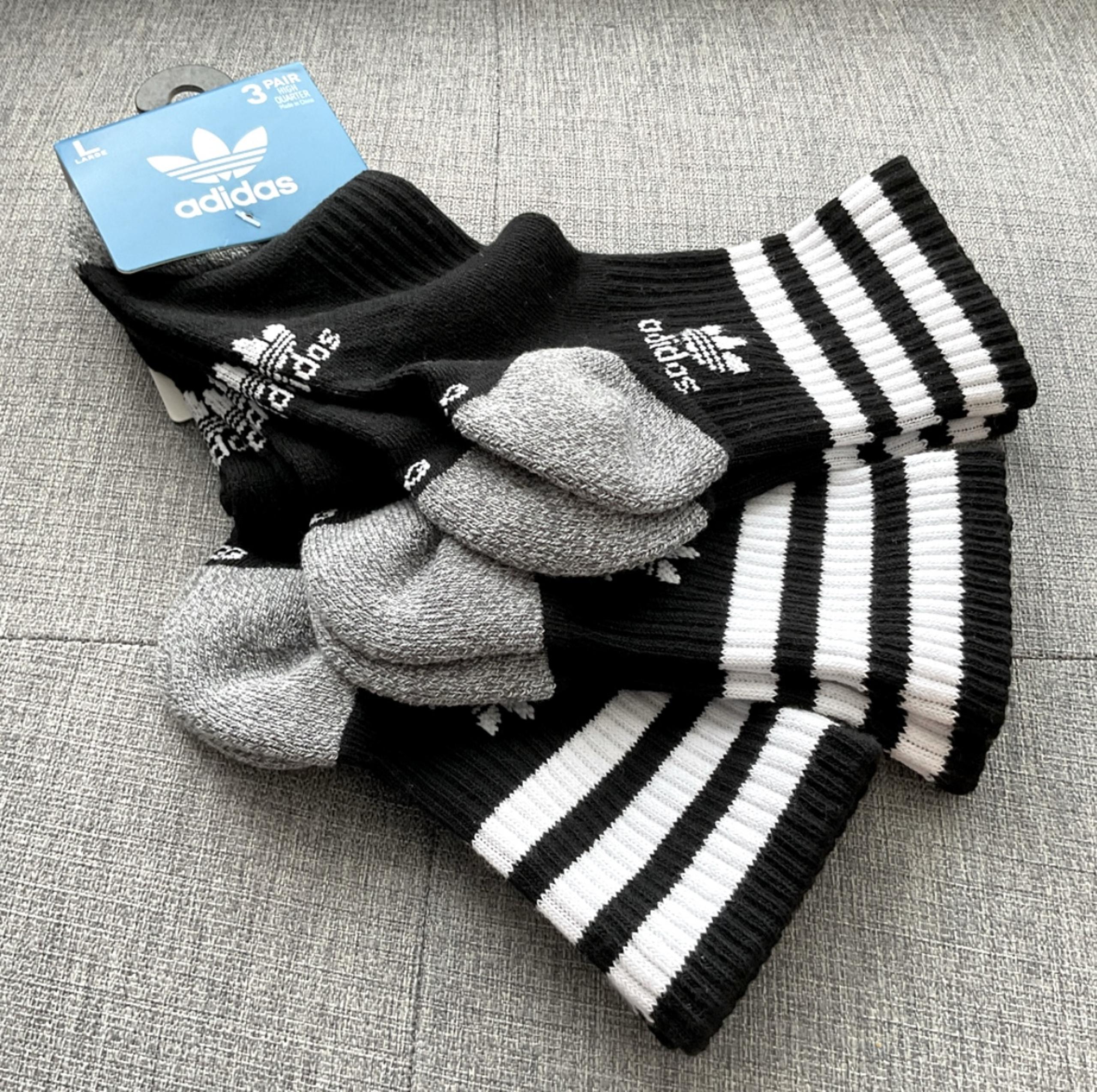 Adidas Quarter Mens Socks ( 3pk  )