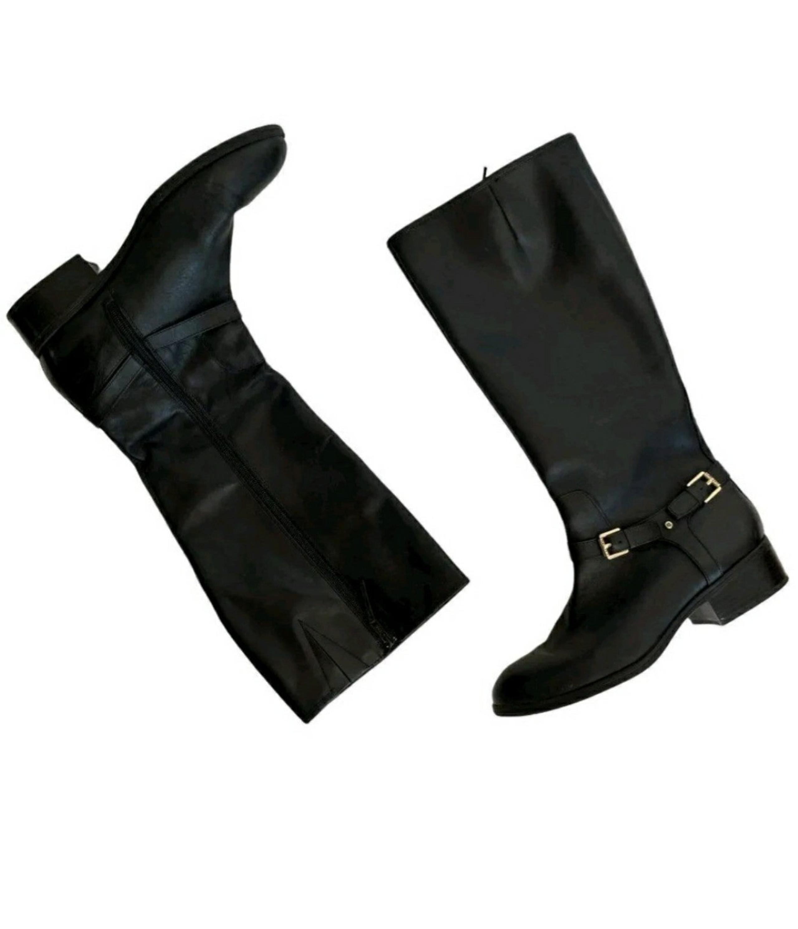 New Lauren Ralph lauren Marion Burnished Wide Calf Boots Size 5.5