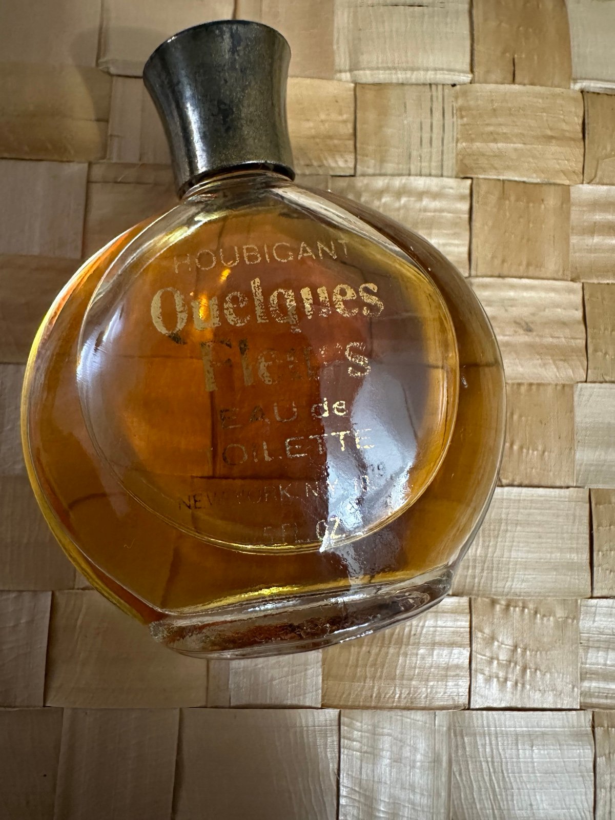 Vintage Houbigant QUELQUES FLEURS women cologne Eau De toillette .5 Fl oz