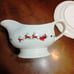 Pfaltzgraff snow village gravy boat and under plate