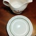 Pfaltzgraff snow village gravy boat and under plate
