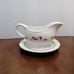 Pfaltzgraff snow village gravy boat and under plate