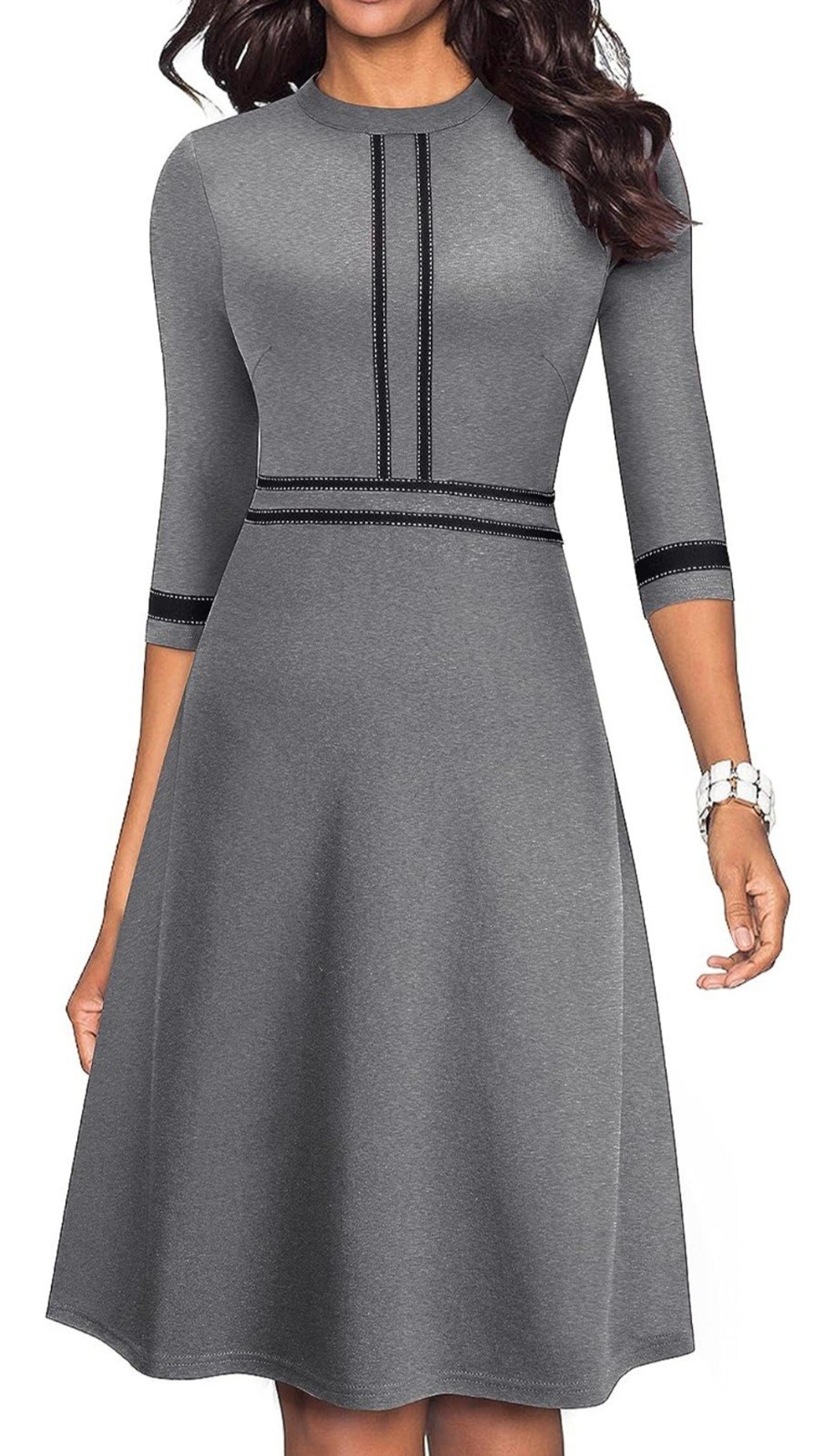 HOMEYEE Vintage Women's Aline Dress