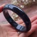 Burmese Certified Black Jade Bangle 58mm