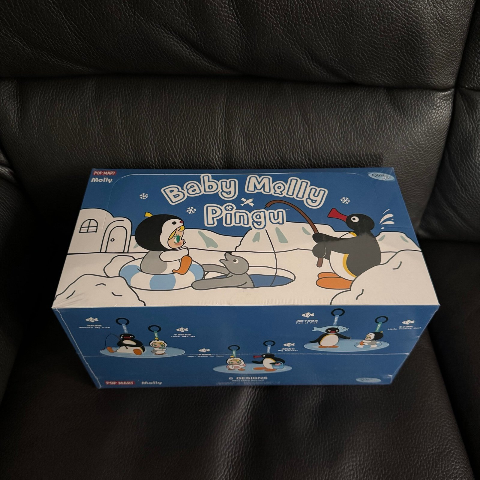 Baby Molly × Pingu Happy Fishing Series-Vinyl Plush Pendant Blind Box Set of 6