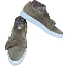 Paul Green Tan Suede Micky Bow Slip-On Sneaker Size 6.5 US 9 9.5