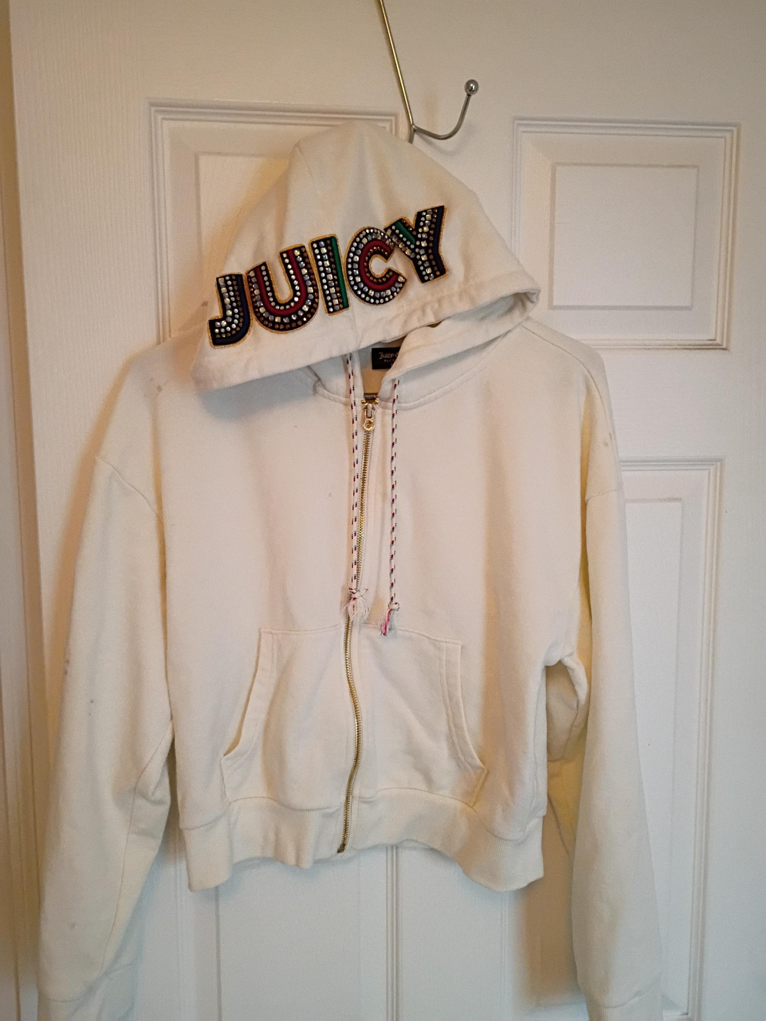 Juicy Couture Black Label Bling Studded Jacket Sz Medium/Imperfections