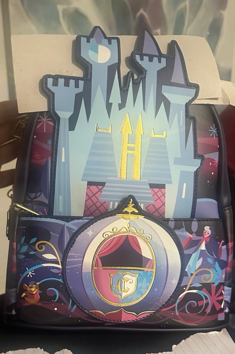 Loungefly Disney Princess Cinderella Castle Series Mini Backpack Carriage
