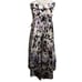XSCAPE Prom Formal Dress Long Gown Purple Floral Sleeveless Size 4 USA Made NEW