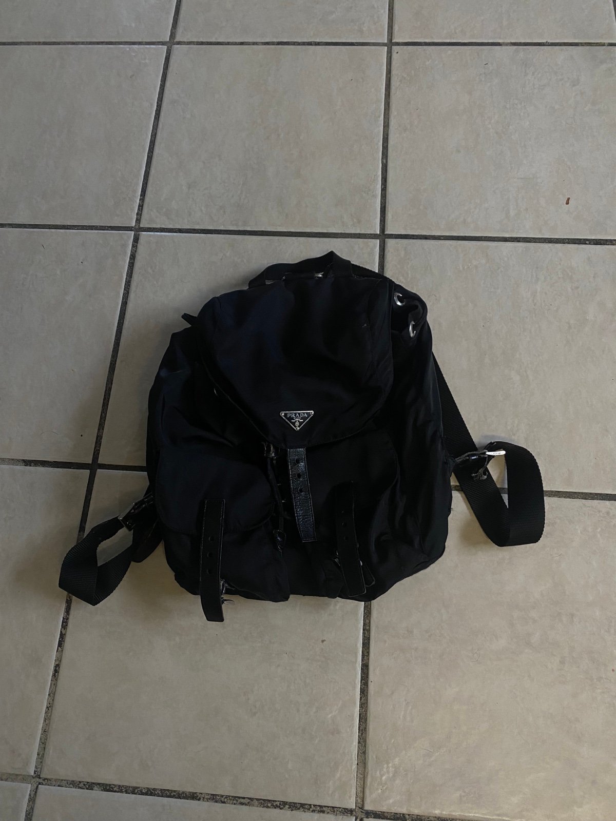 Prada nylon backpacks