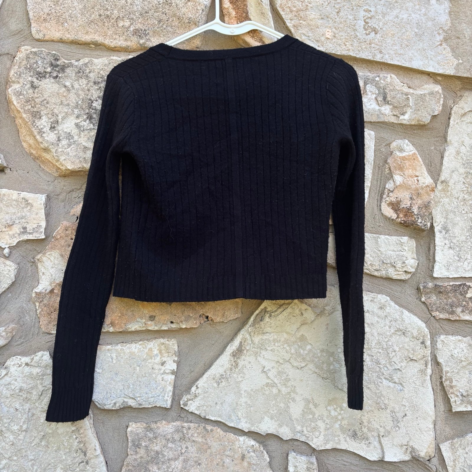 Grey ven black cardigan size xs cashmere