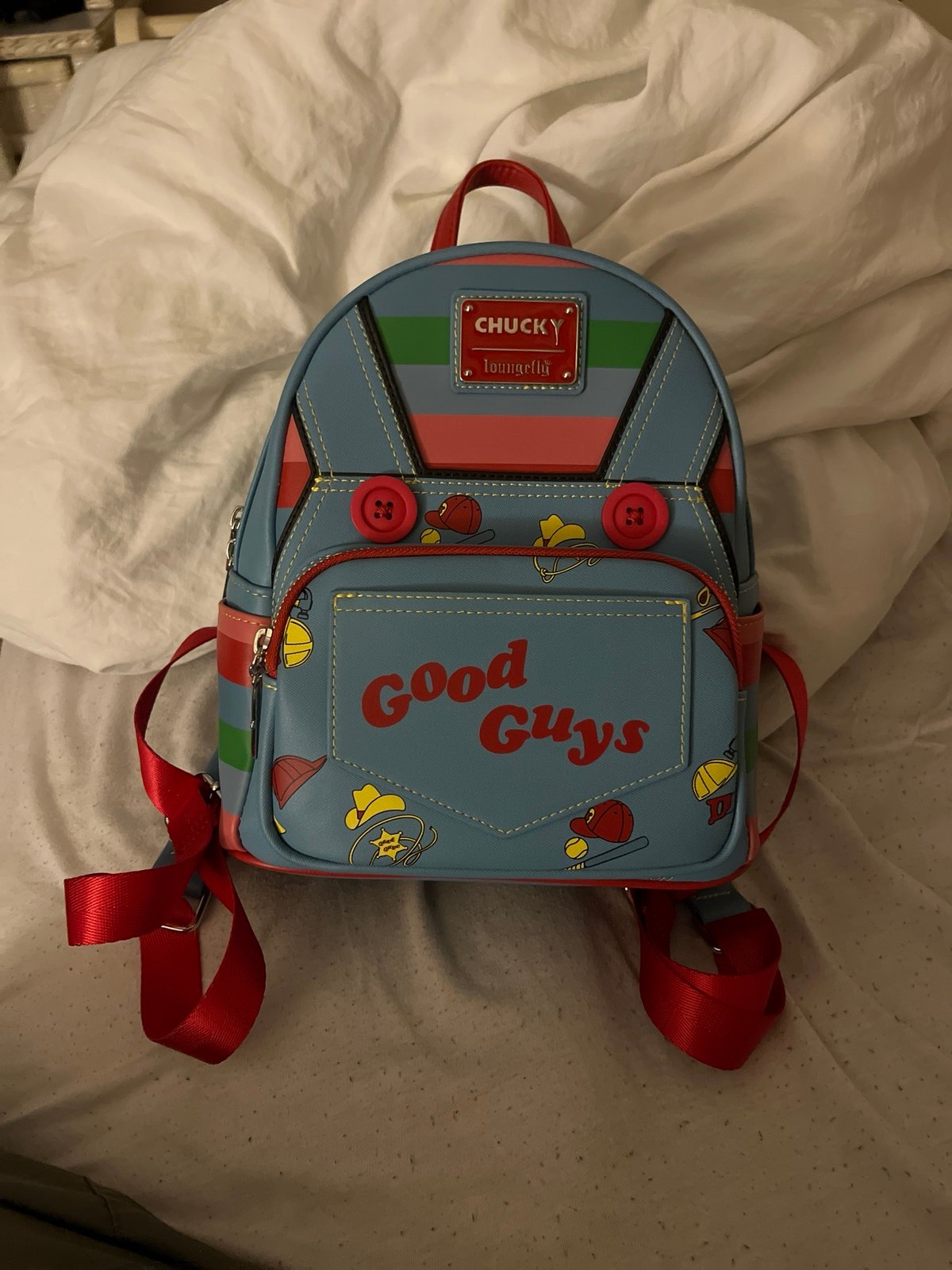 Loungefly Child'S Play Chucky Cosplay Mini Backpack