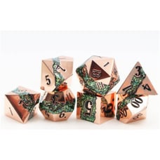 Mica Series 7 piece Metal Dice Set