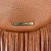 REBECCA MINKOFF Brown Suede 100% Genuine Leather Fringe Purse Bohemian Festival
