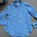 Lilly Pulitzer Blue Linen Sea View Button Up Shirt Women’s Small