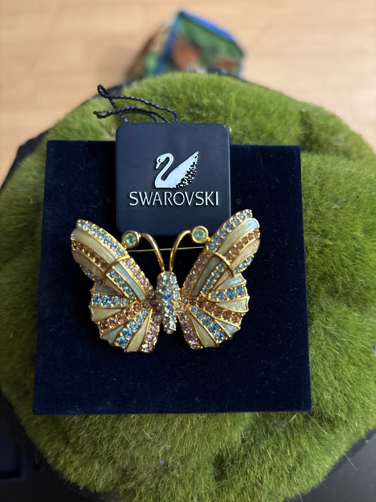 New Swarovski Swan Butterfly Brooch!