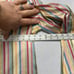 Kate Hill Luxurious Feminine Silk Pastel Rainbow Artistic Retro Plus Top Size 16