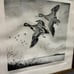 Framed Churchill Ettinger Signed Original Etching Mallard Duck Hunting