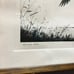 Framed Churchill Ettinger Signed Original Etching Mallard Duck Hunting