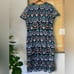 NWT Maggy London Blue Floral Embroidered Sequin Occassion Pencil Dress Size 16