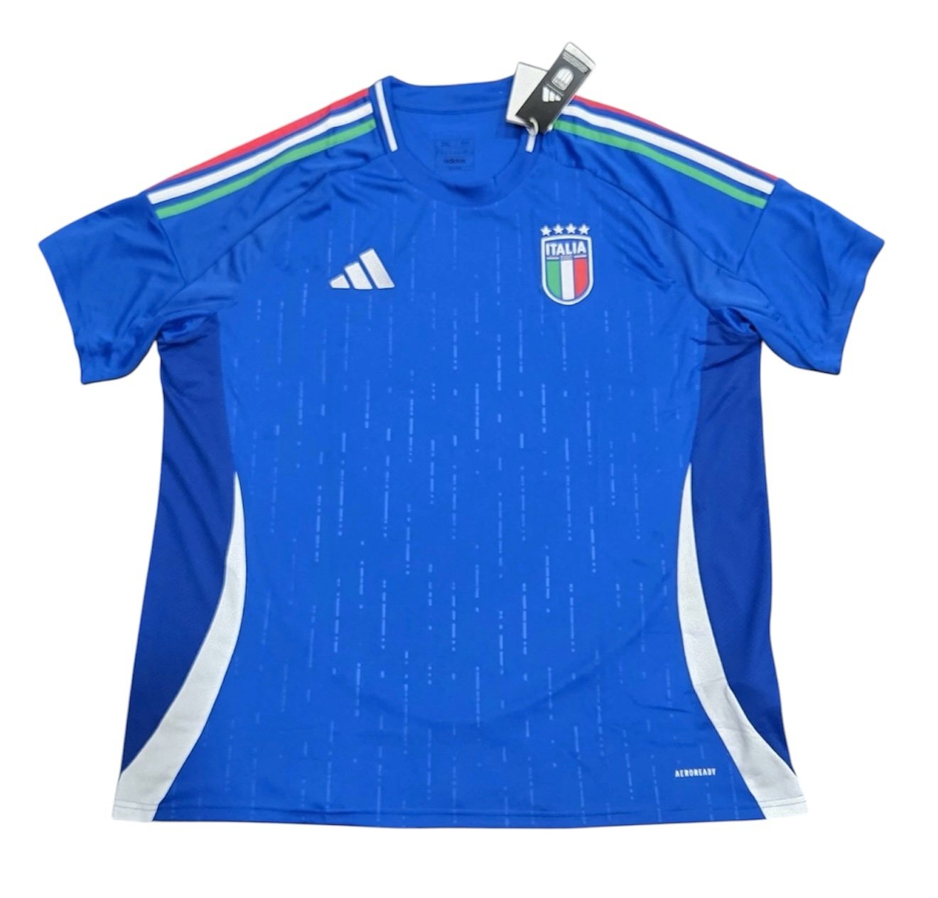 Adidas Italy 2024 Home Soccer Jersey Blue Men's Size 2XL/XXL IN0657 Italia