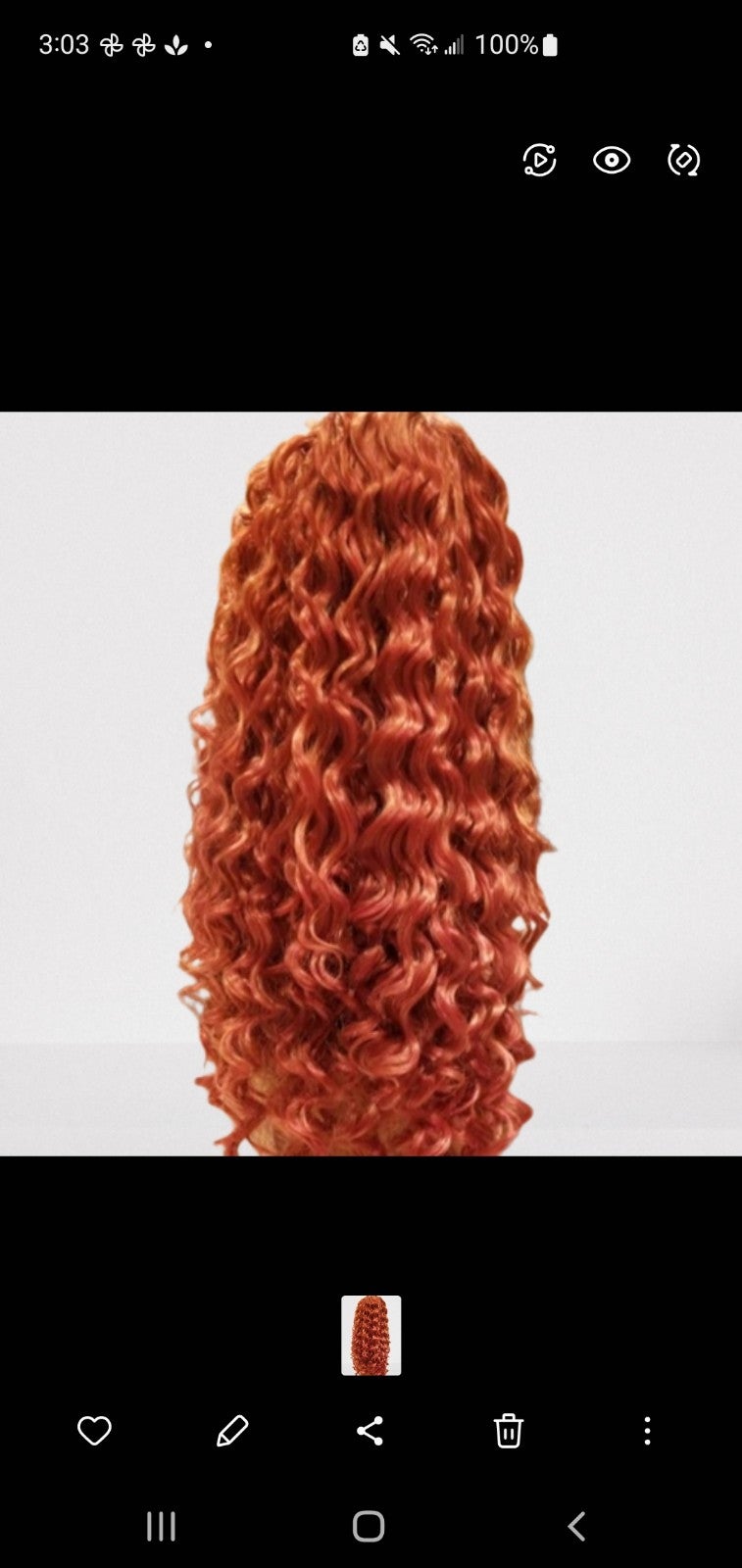 Copper Lace Front Wig