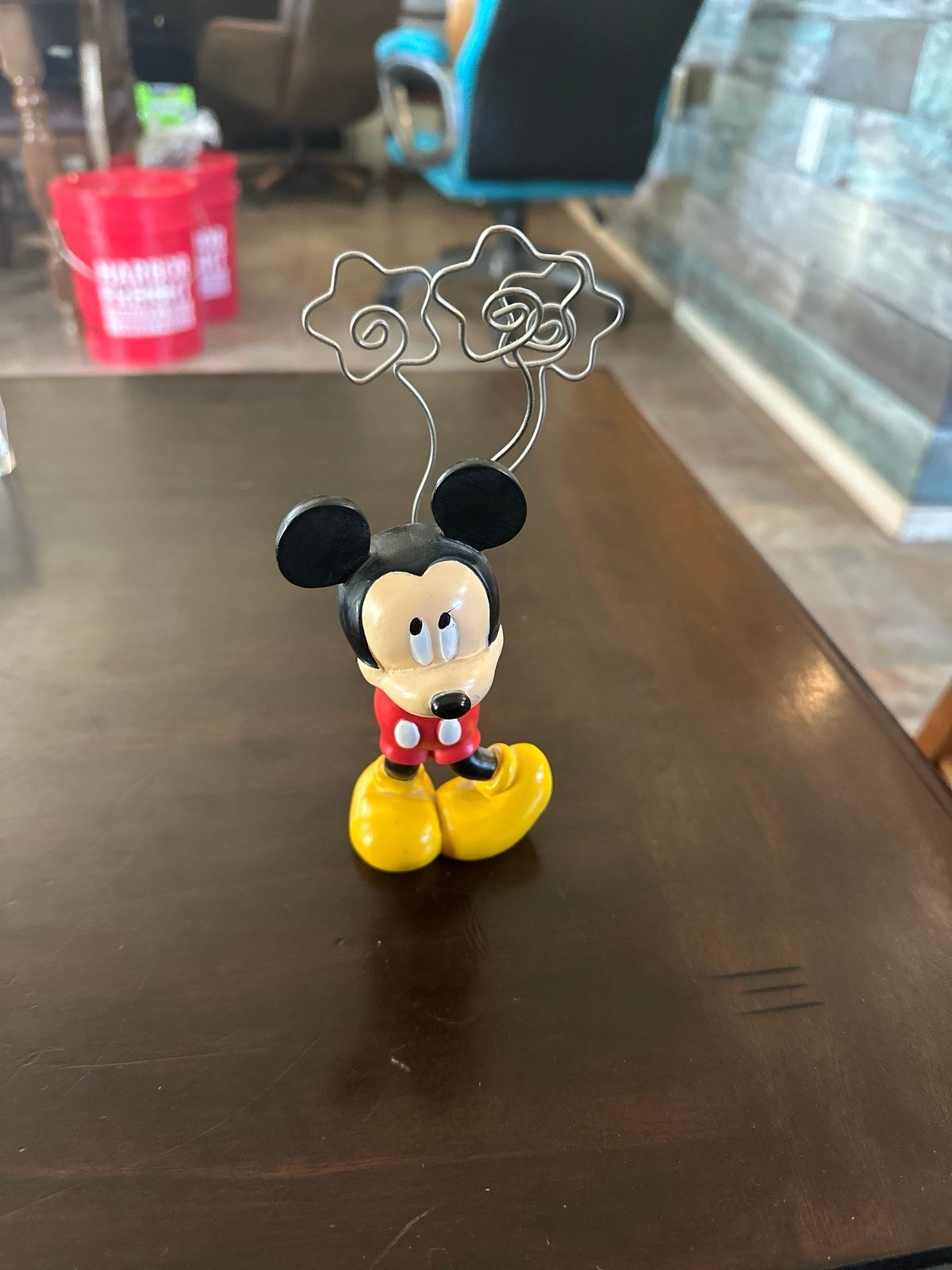 Mickey Mouse 3 pronged photo holder