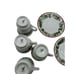 Lynn's China Saint Maria Set of 4 Cups & Saucers Christmas Holiday Berries.