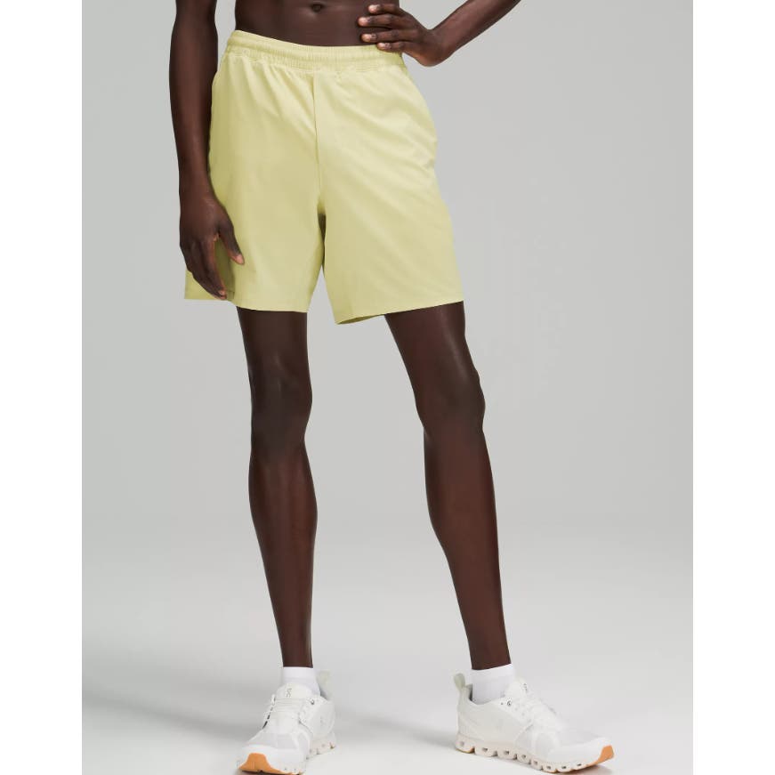 NWT Lululemon Men's 7 Lined Pace Breaker Short Dew Green Size Small
