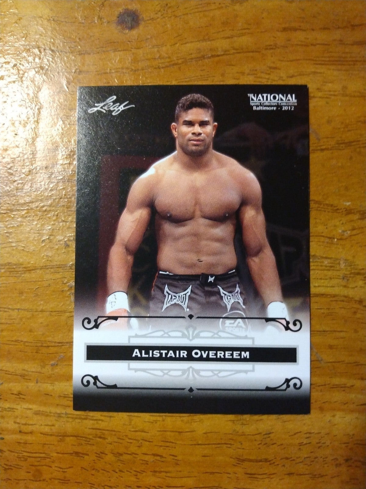 2012 UFC Leaf Alistair Overeem ROOKIE 2012 NATIONAL SPORTS COLLECTORS CONVENTION