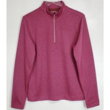NWT Rhone commuter 1/4 zip long sleeve knit pullover sweater new maroon marle M