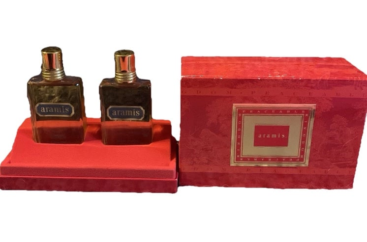 1980s Vintage Aramis Double Set Cologne 2 fl. oz & After Shave 2 fl. oz Gift Box